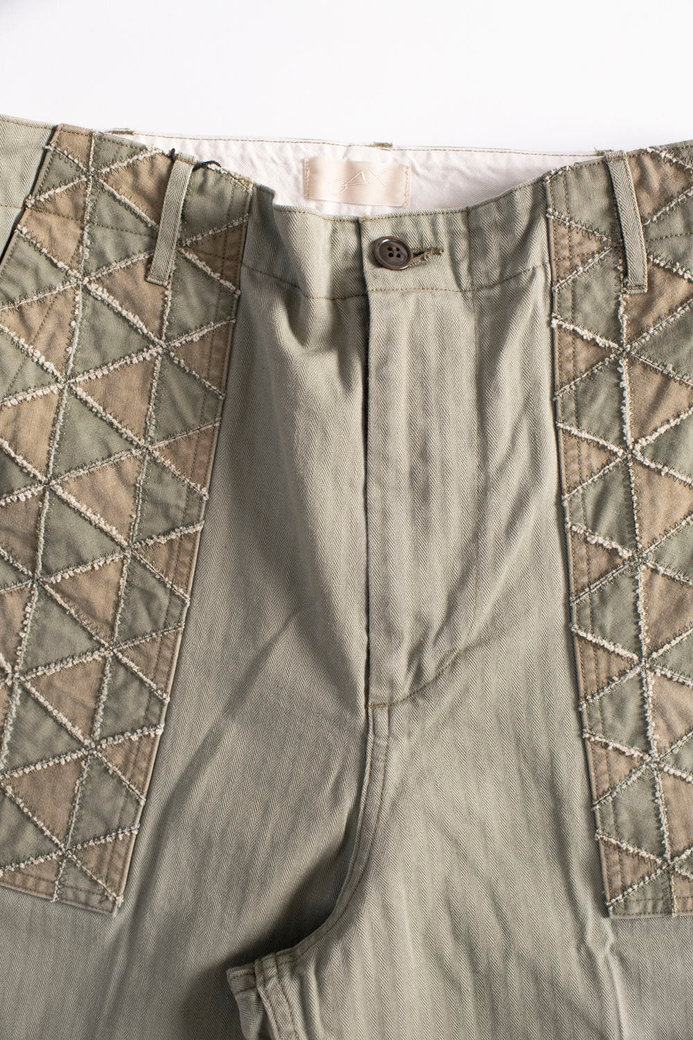 MSP-1014 - Tsugihagi Baker Pants - Army Green - Image 3