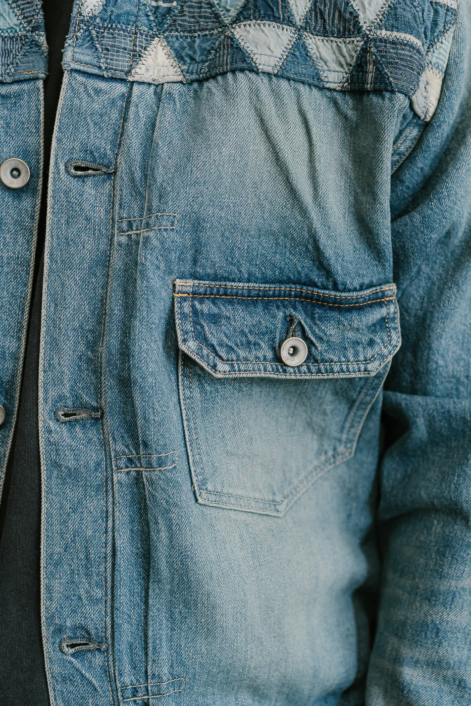 MSP-4000 - Tsugihagi Selvedge Denim Jacket - Used Indigo - Image 19
