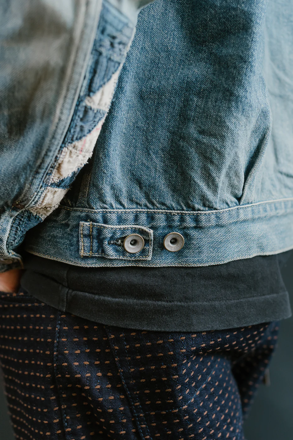 MSP-4000 - Tsugihagi Selvedge Denim Jacket - Used Indigo - Image 24