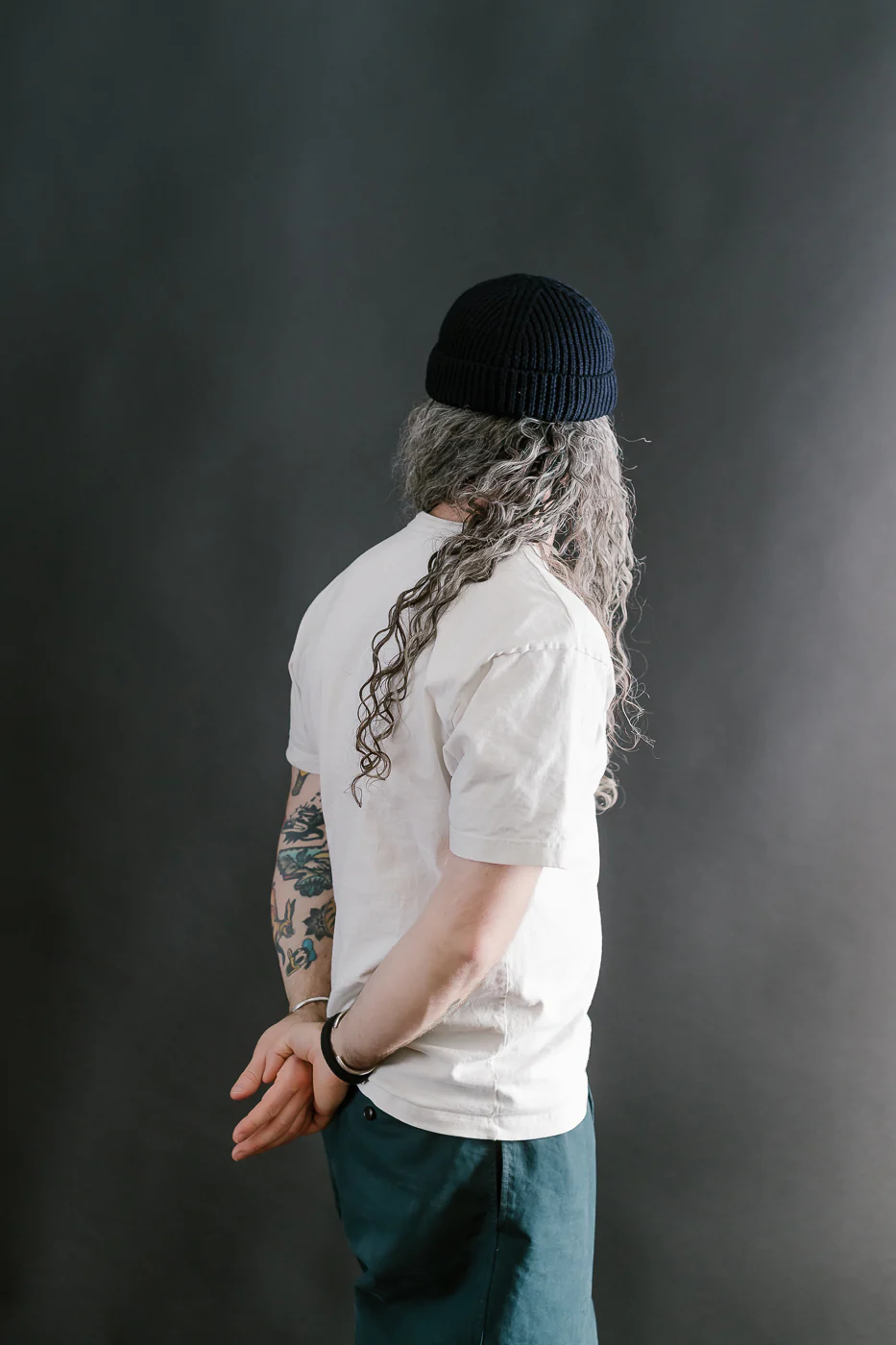 MWBN02.51 - Ribbed Structure Sturdy Beanie Merino Wool - Dark Navy - Image 5