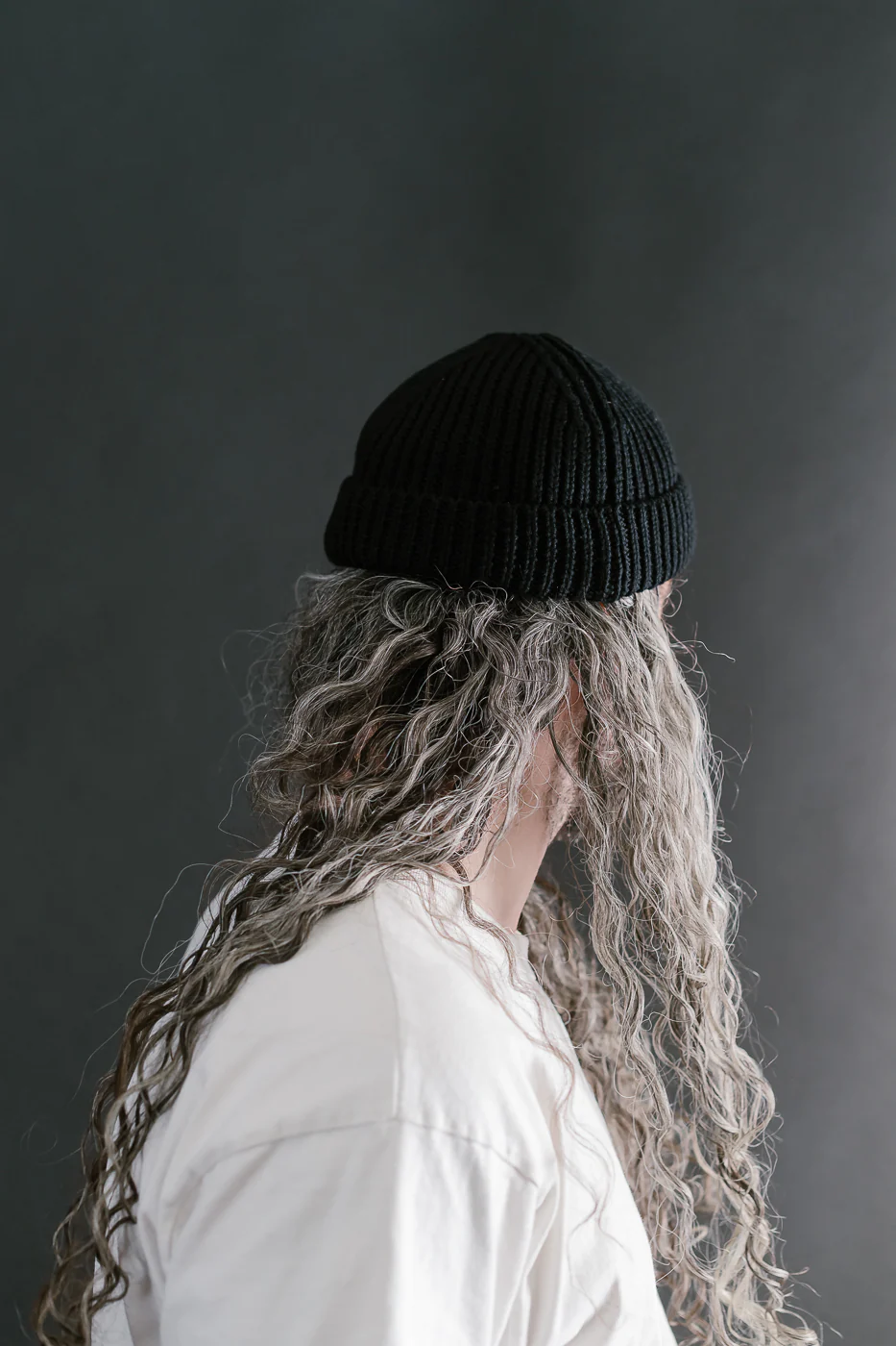 MWBN02.99 - Ribbed Structure Sturdy Beanie Merino Wool - Deep Black - Image 8