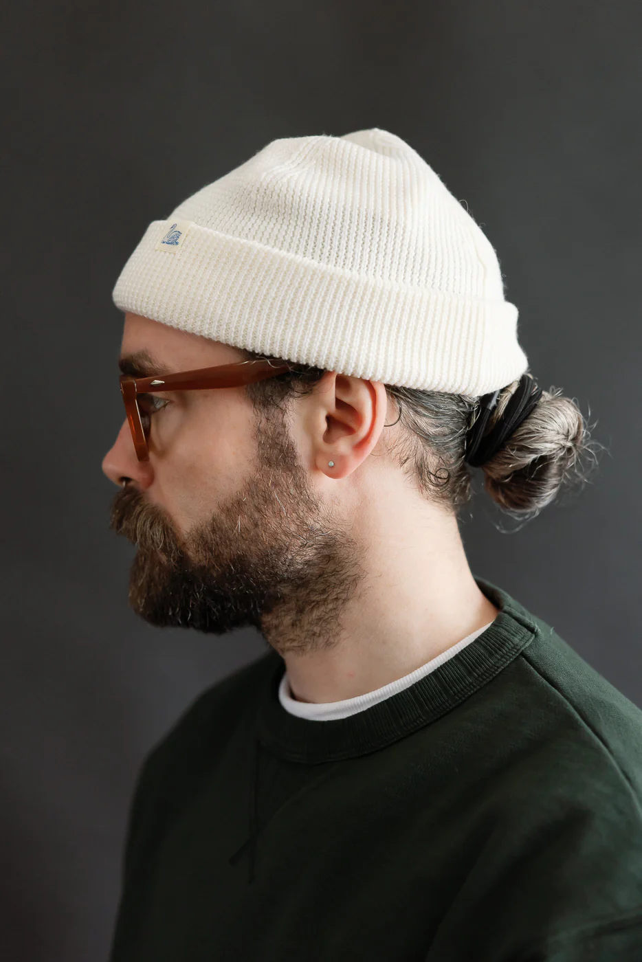 MWBN05.02 - Ribbed Structure Watch Cap Merino Wool - Nature - Image 5