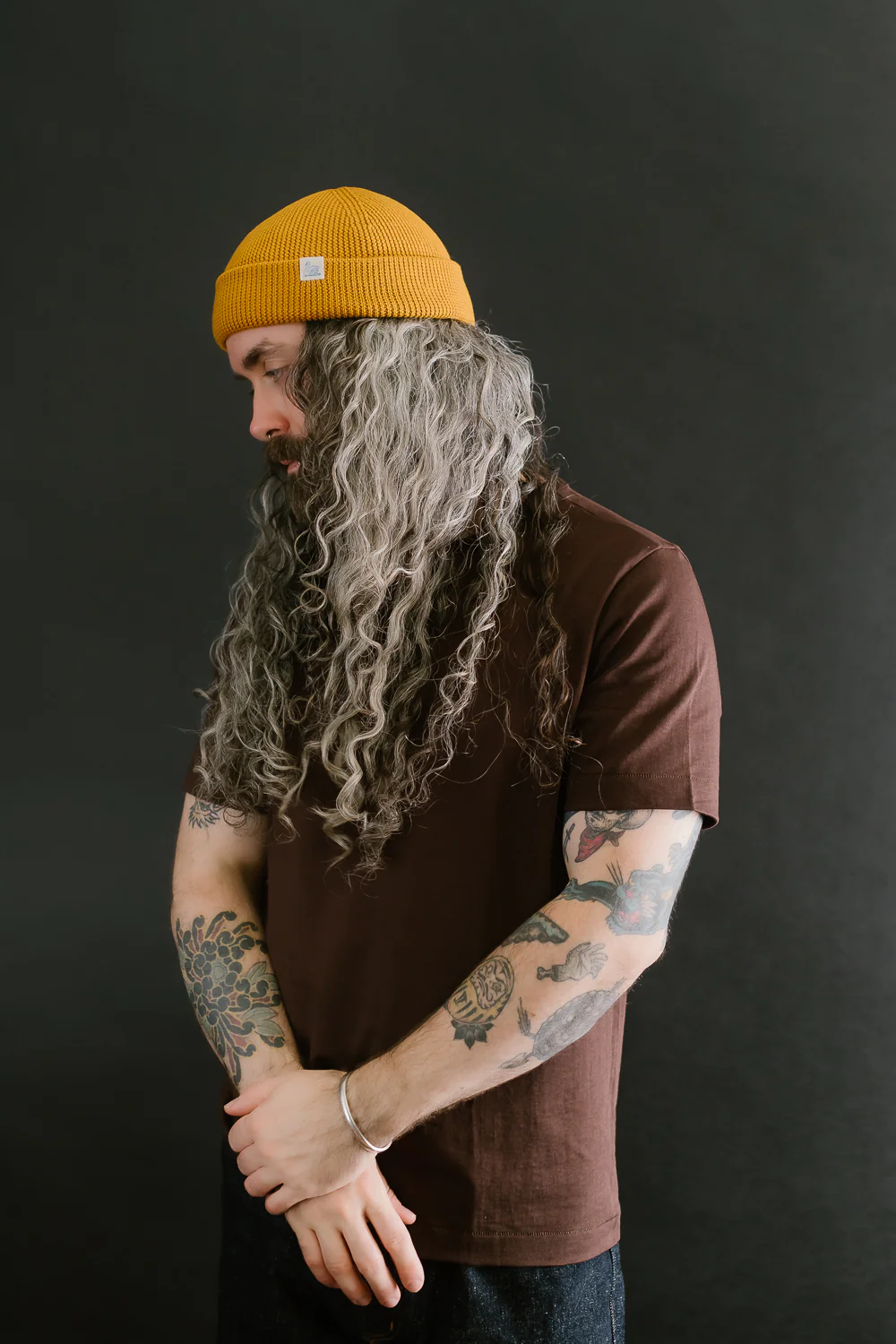 MWBN05.205 - Ribbed Structure Watch Cap Merino Wool  - Honey - Image 5