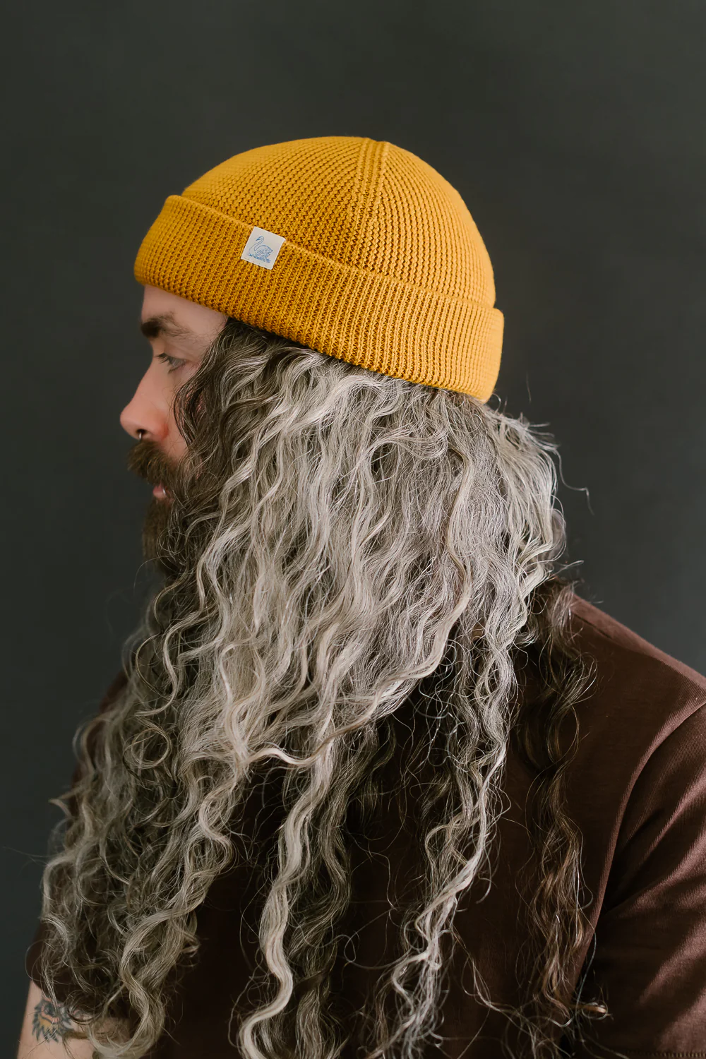 MWBN05.205 - Ribbed Structure Watch Cap Merino Wool  - Honey - Image 7