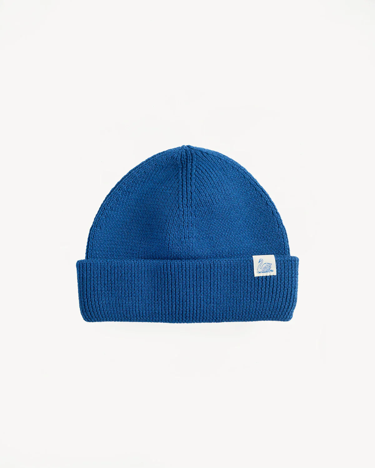 MWBN05.59 - Ribbed Structure Watch Cap Merino Wool - Swan Blue