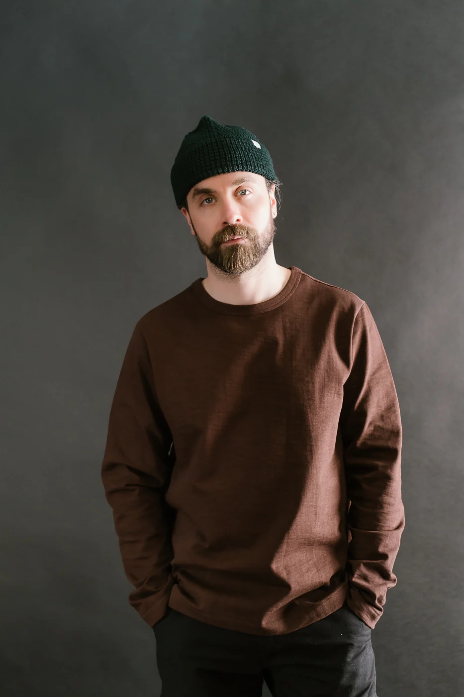 MWBN06.614 - Waffle Structure Sturdy Beanie Merino Wool - Dark Teal - Image 3