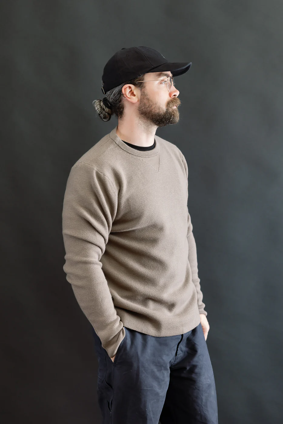 MWCC01.06 - Ribbed Structure Pullover Merino Wool - Grain - Image 11