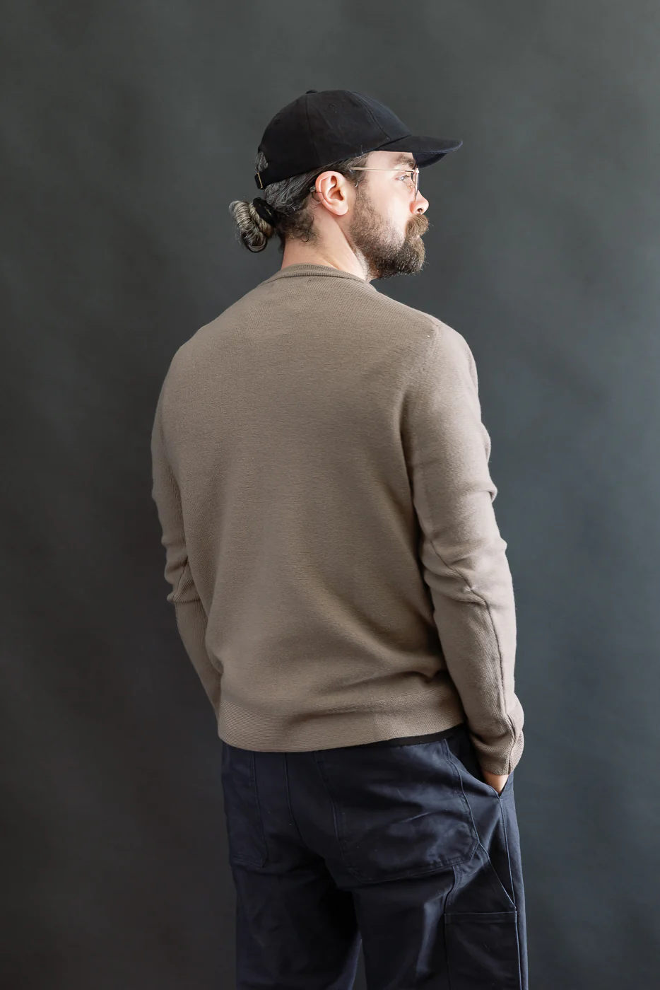 MWCC01.06 - Ribbed Structure Pullover Merino Wool - Grain - Image 12