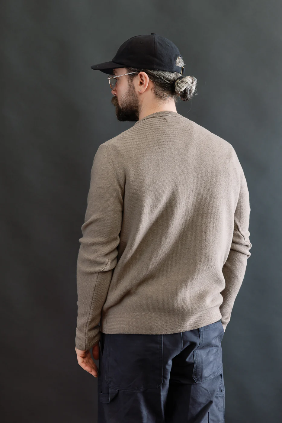 MWCC01.06 - Ribbed Structure Pullover Merino Wool - Grain - Image 13