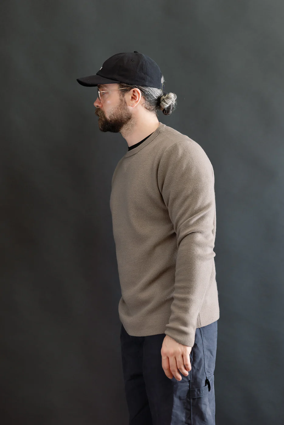 MWCC01.06 - Ribbed Structure Pullover Merino Wool - Grain - Image 14