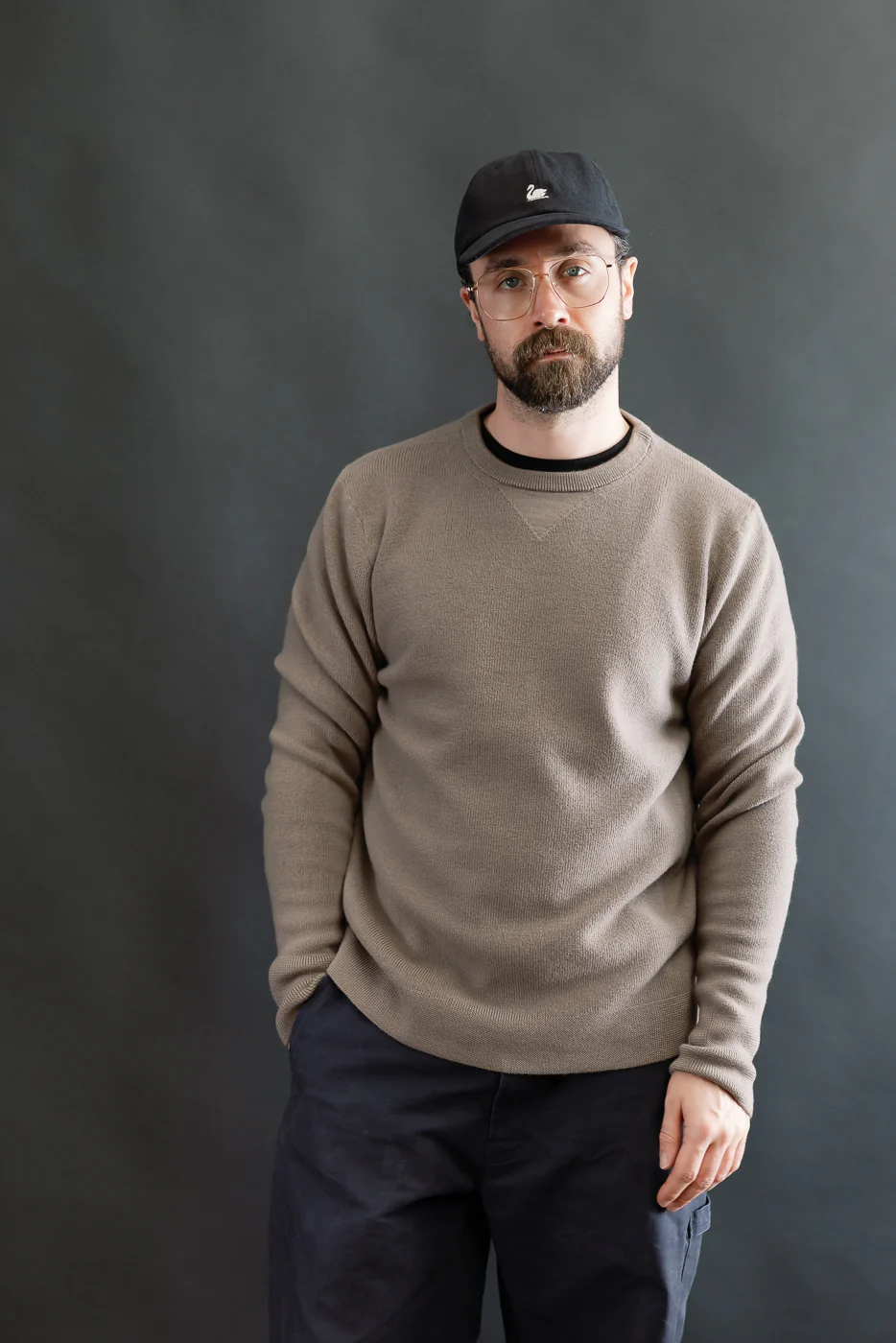 MWCC01.06 - Ribbed Structure Pullover Merino Wool - Grain - Image 15