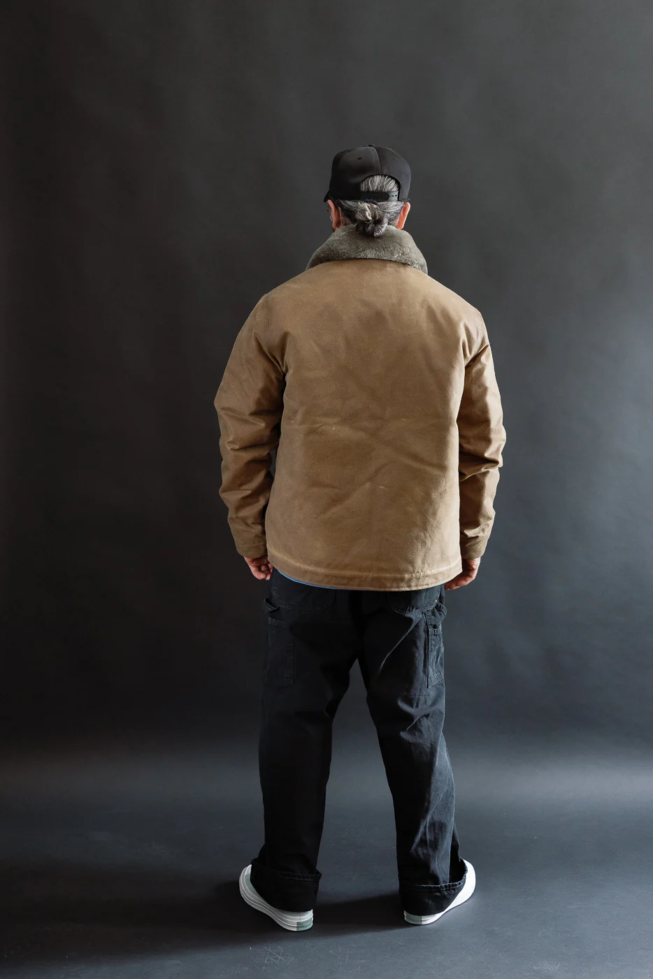 N-1 Waxed Deck Jacket - Hardtack, Grey - Image 10
