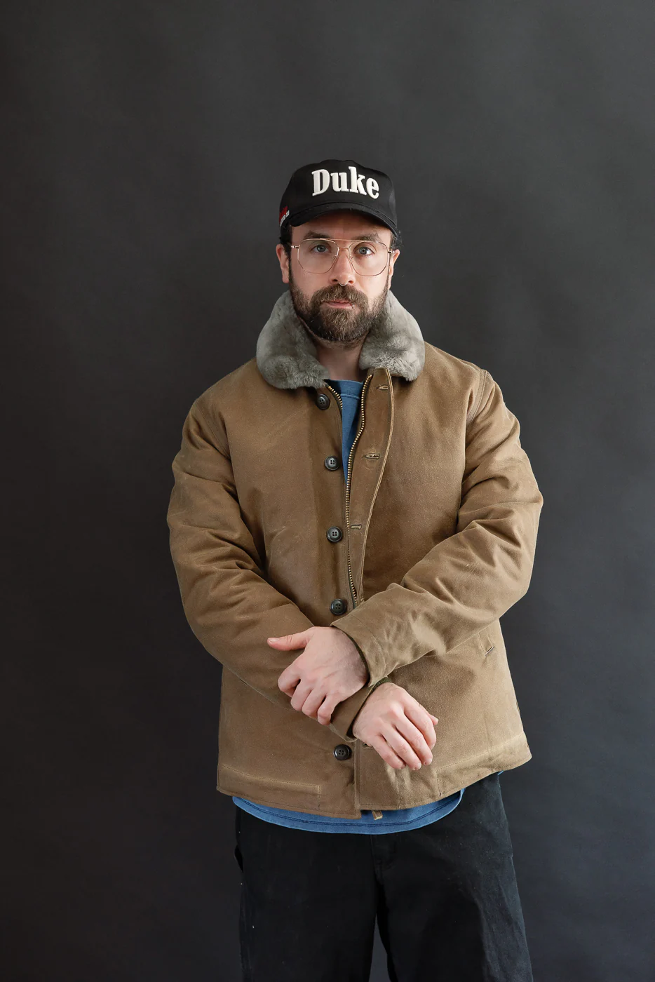 N-1 Waxed Deck Jacket - Hardtack, Grey - Image 11