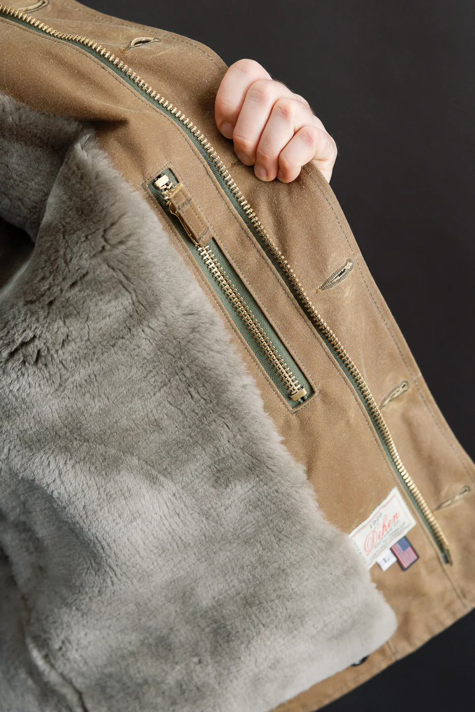 N-1 Waxed Deck Jacket - Hardtack, Grey - Image 20