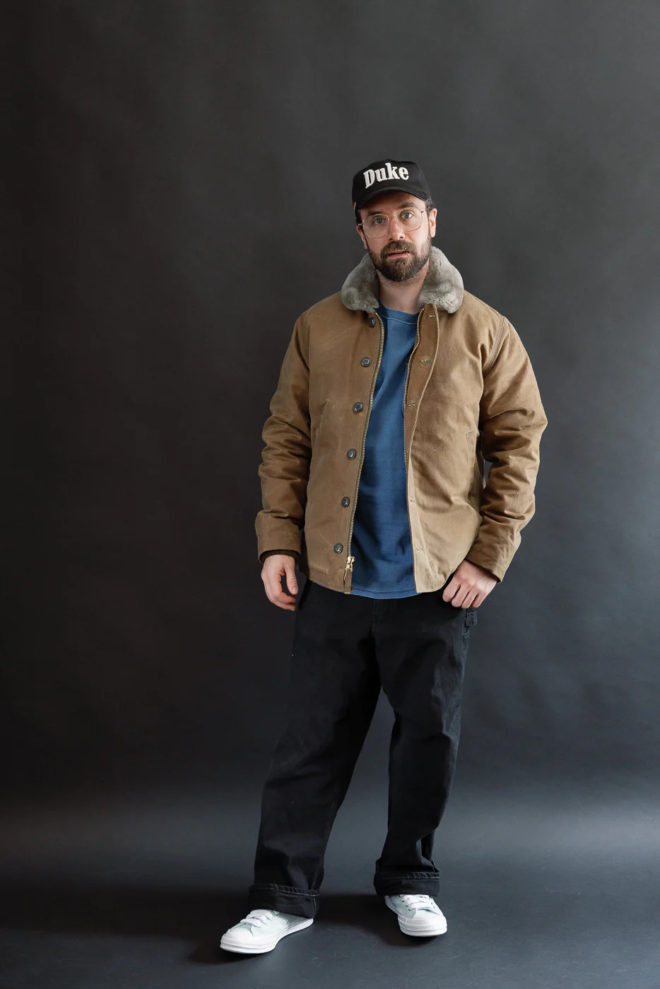N-1 Waxed Deck Jacket - Hardtack, Grey - Image 8