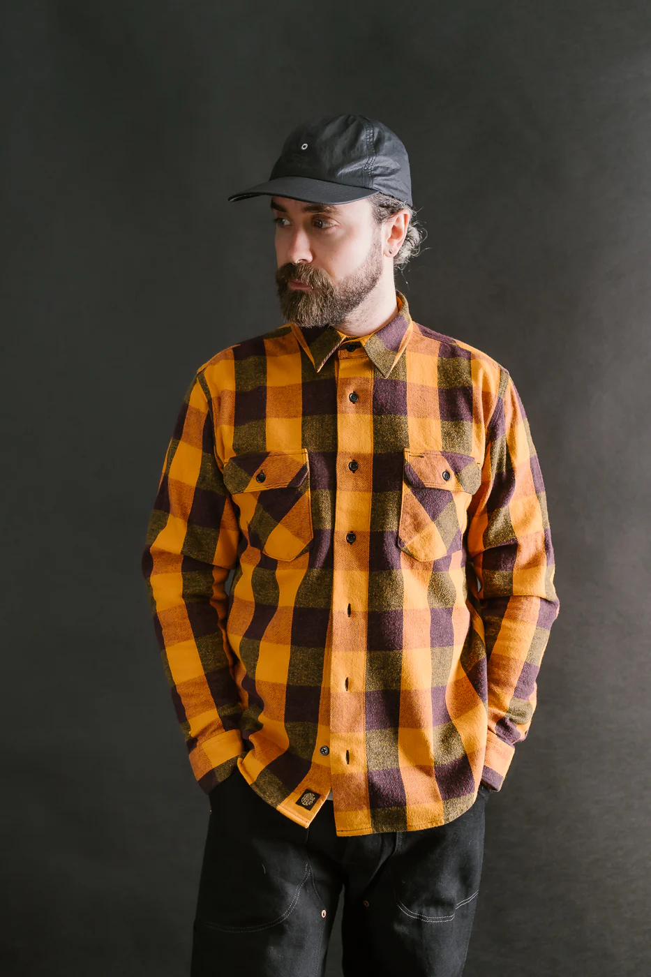 Norris Buffalo Plaid - Orange, Vine, Black - Image 11