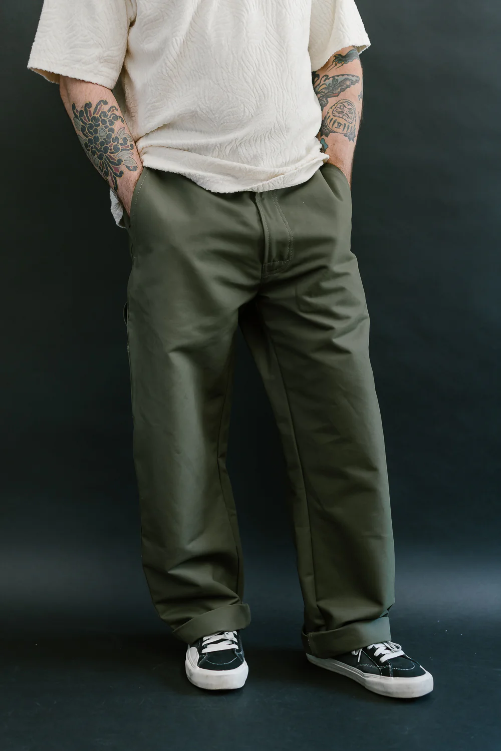 Oakland Chino Nebraska Cotton - Dusty Green - Image 11
