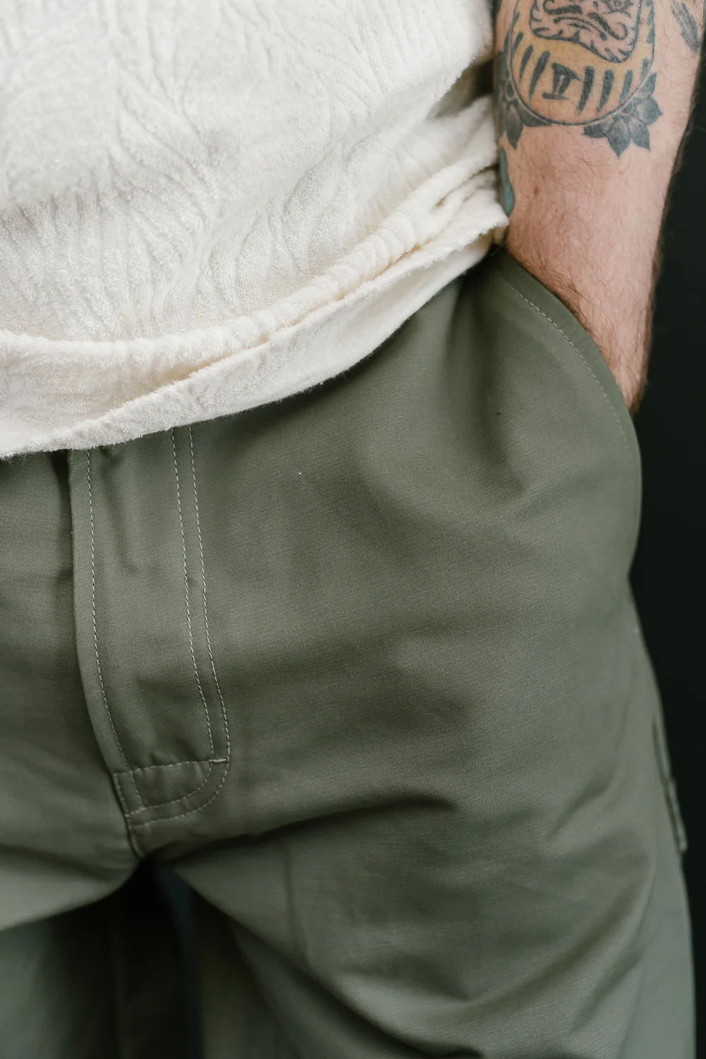 Oakland Chino Nebraska Cotton - Dusty Green - Image 18