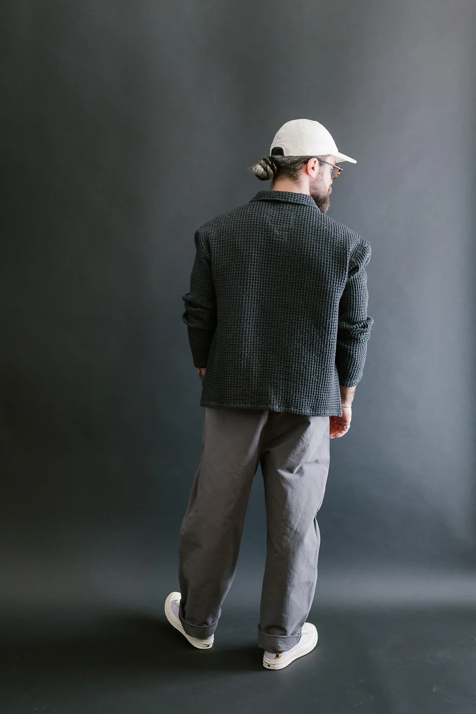 M-C-011 - Officer Chino Nebraska Cotton - Charcoal - Image 6
