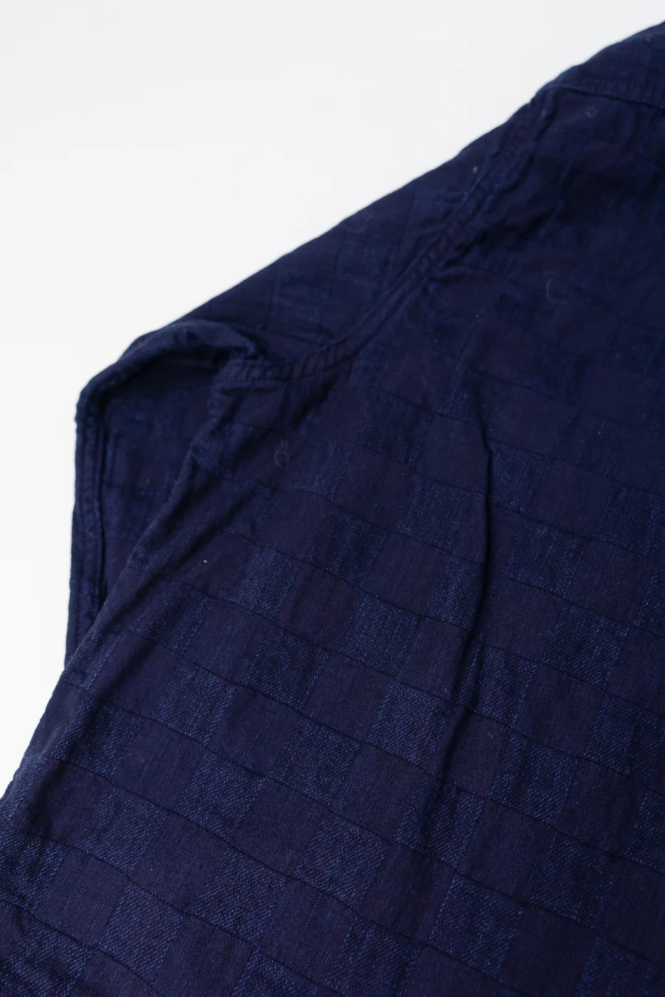 Officer Shirt Jacquard Plaid - Indigo - Image 6