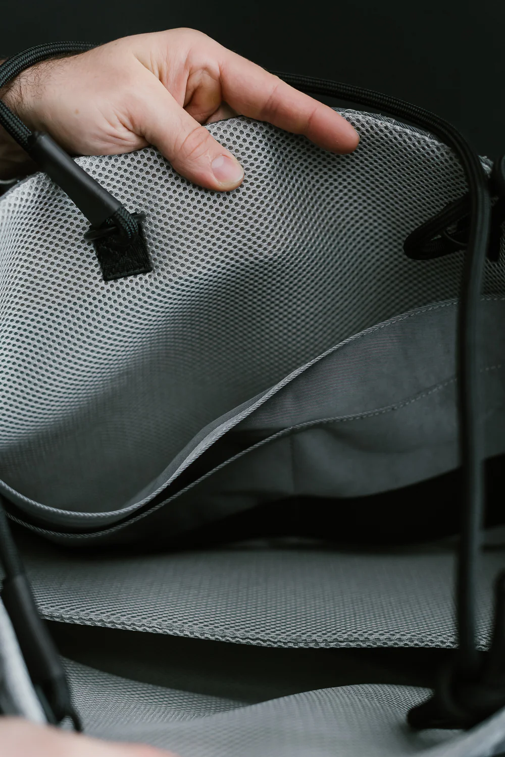 OGL-ORI-MILLIE-CARALL-SIL - OGL Originale Tech Material Millie Carry-All Tote Bag - Silver - Image 11