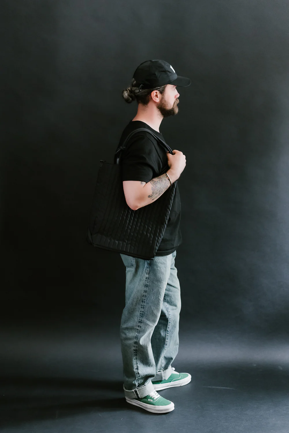 OGL-ORI-MILLIE-UTIL-BLK - OGL Originale Tech Material Millie Utility Tote Bag - Black - Image 6