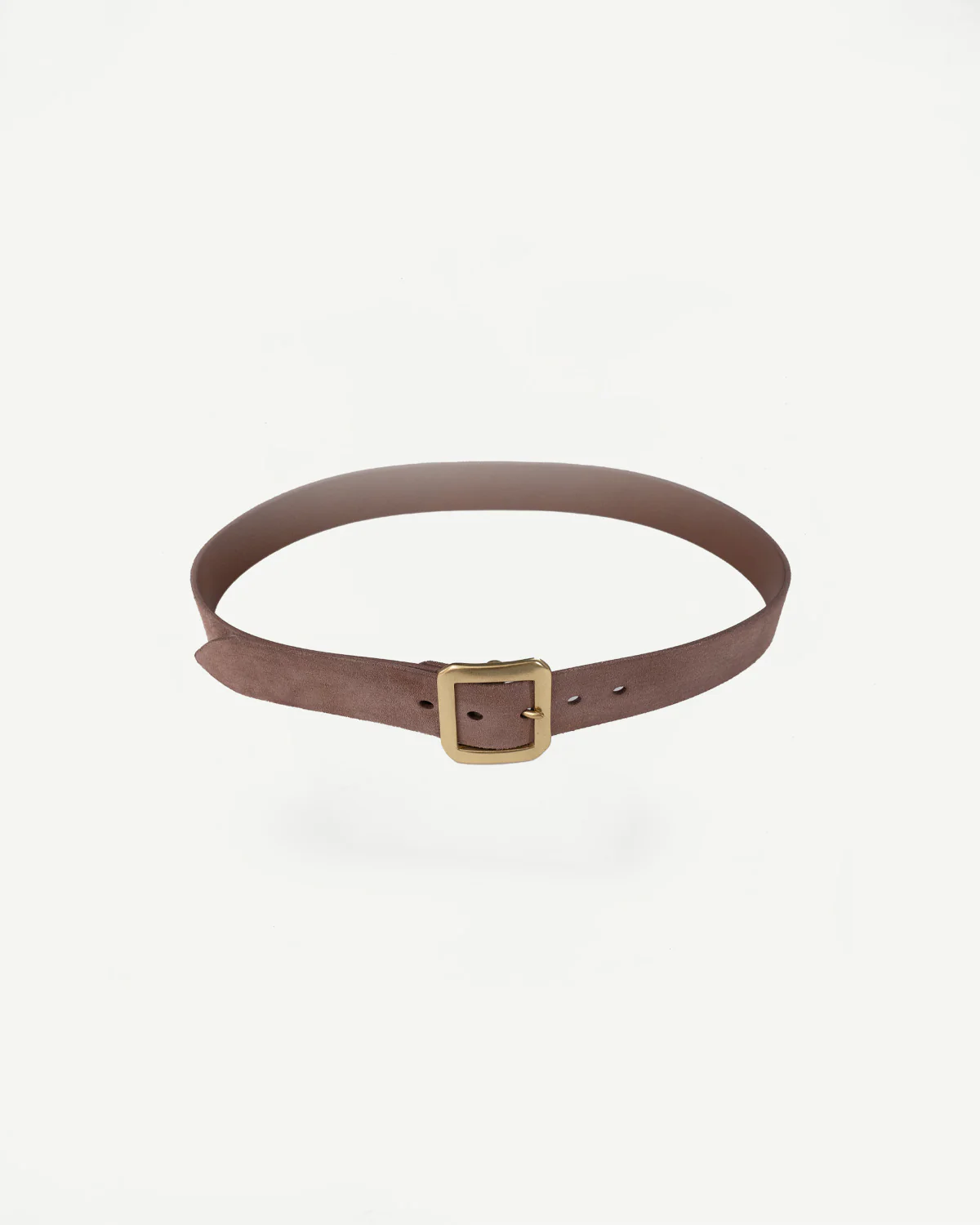 OGL Single Prong Garrison Buckle Leather Belt - Rough Out Brown