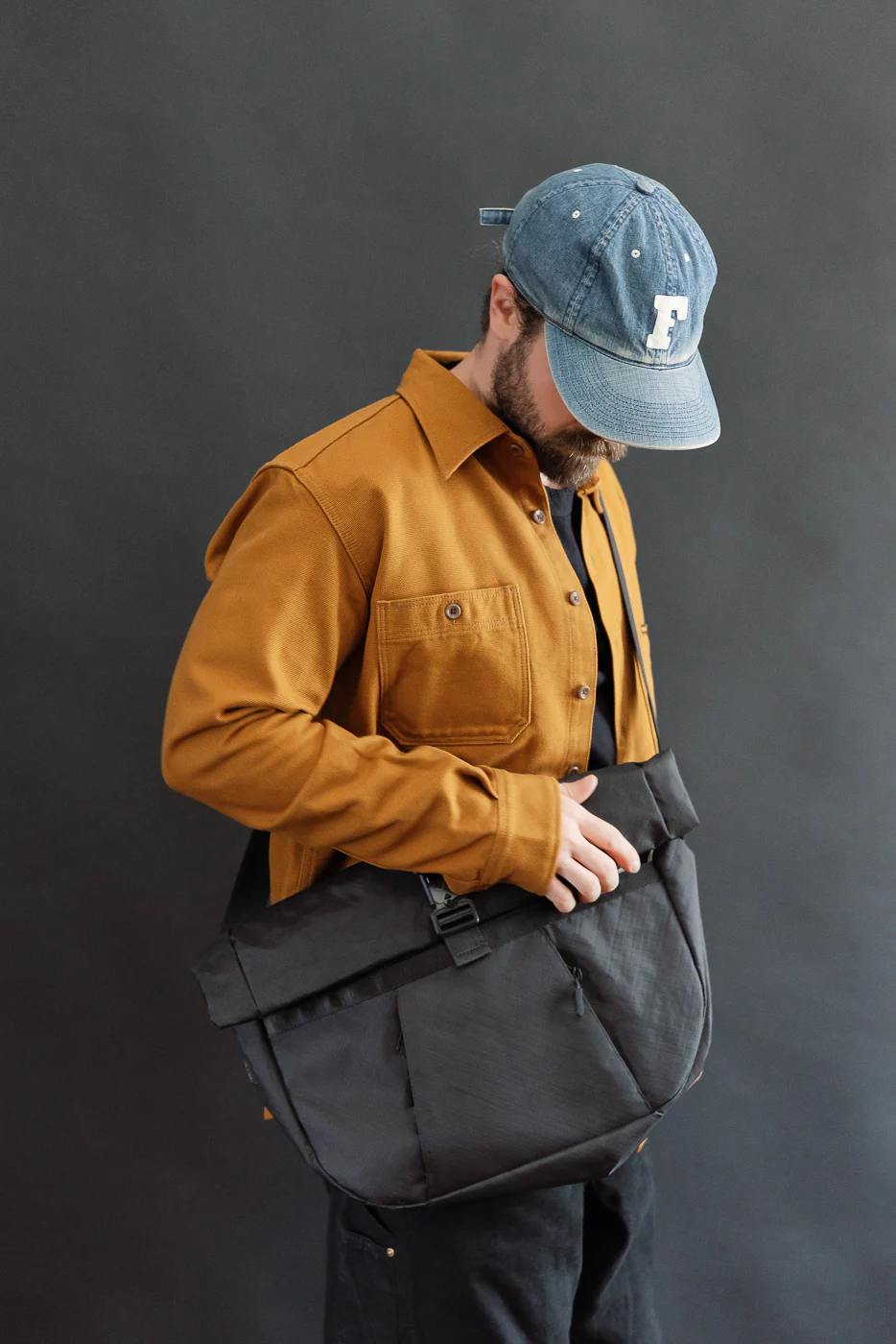 OGL-XTAC-HOBO-BLK - OGL XTAC Roll Top Hobo Bag - Black - Image 19