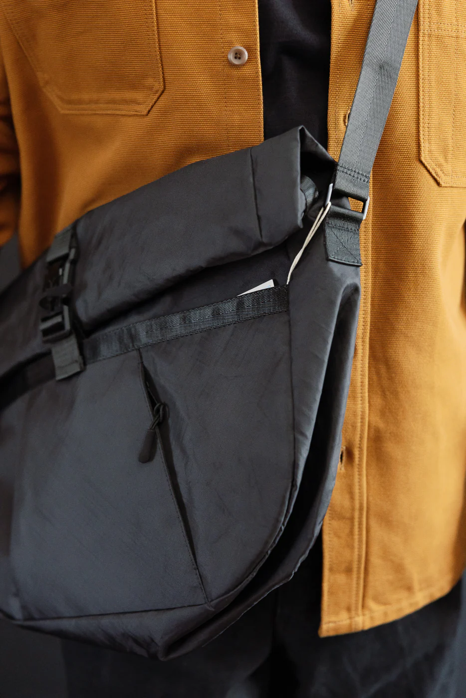 OGL-XTAC-HOBO-BLK - OGL XTAC Roll Top Hobo Bag - Black - Image 21