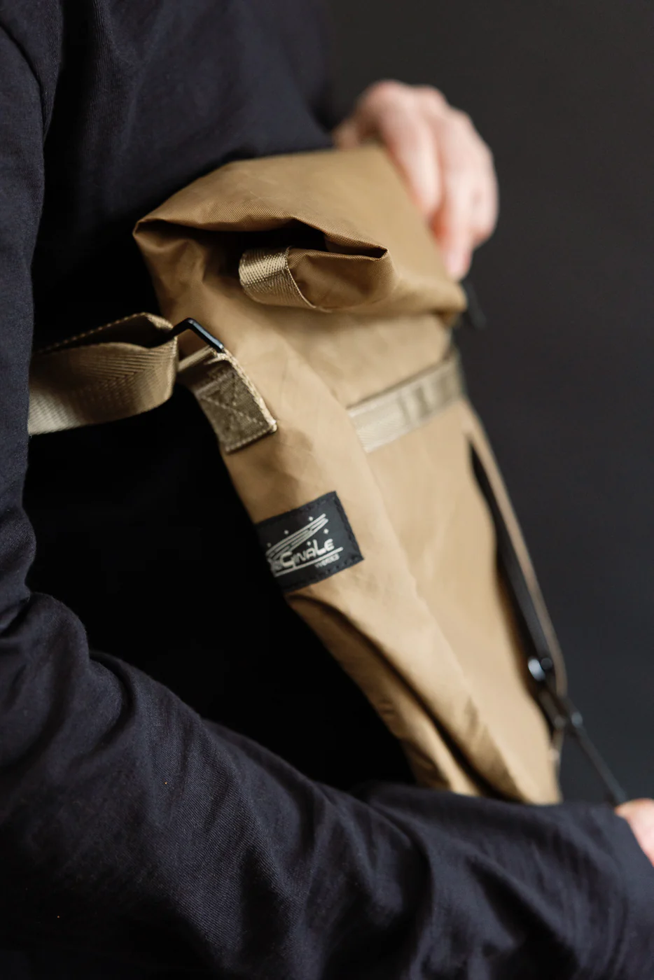 OGL-XTAC-HOBO-BLK - OGL XTAC Roll Top Hobo Bag - Golden Brown - Image 21