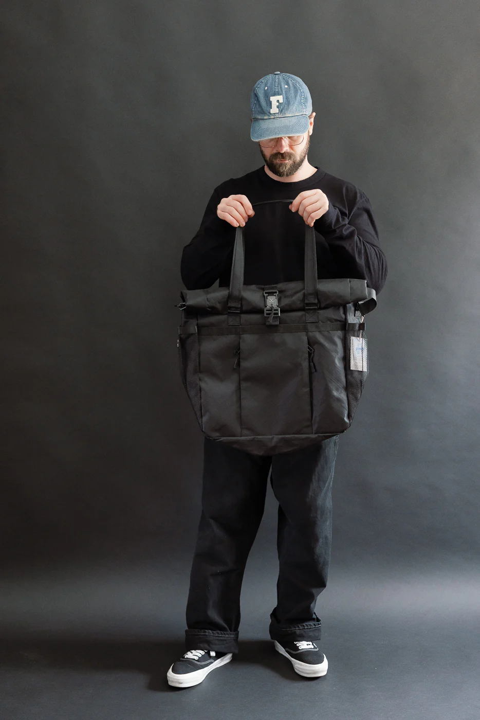 OGL-XTAC-TOTE-BLK - OGL XTAC Roll Top Tote Bag - Black - Image 16