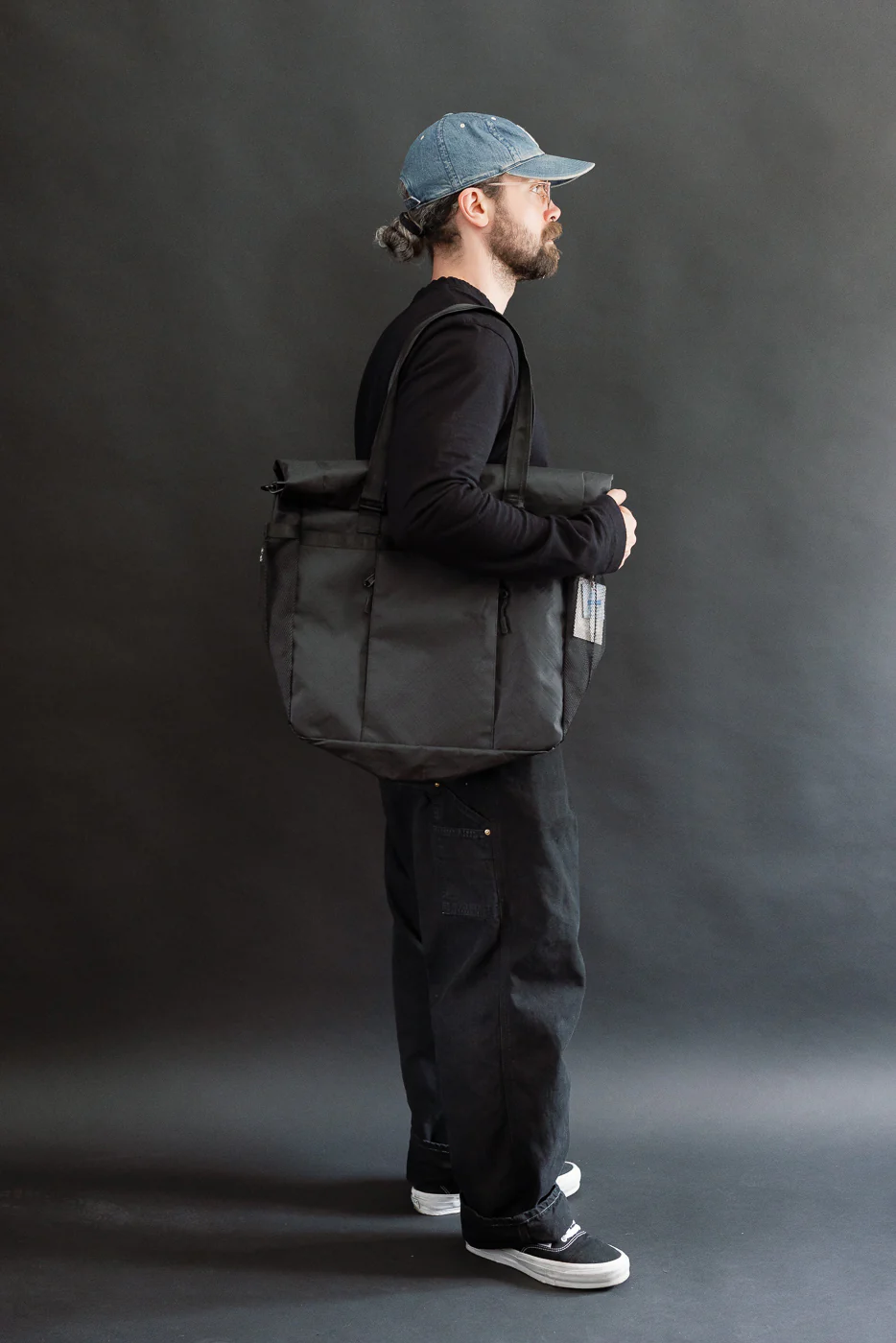 OGL-XTAC-TOTE-BLK - OGL XTAC Roll Top Tote Bag - Black - Image 17