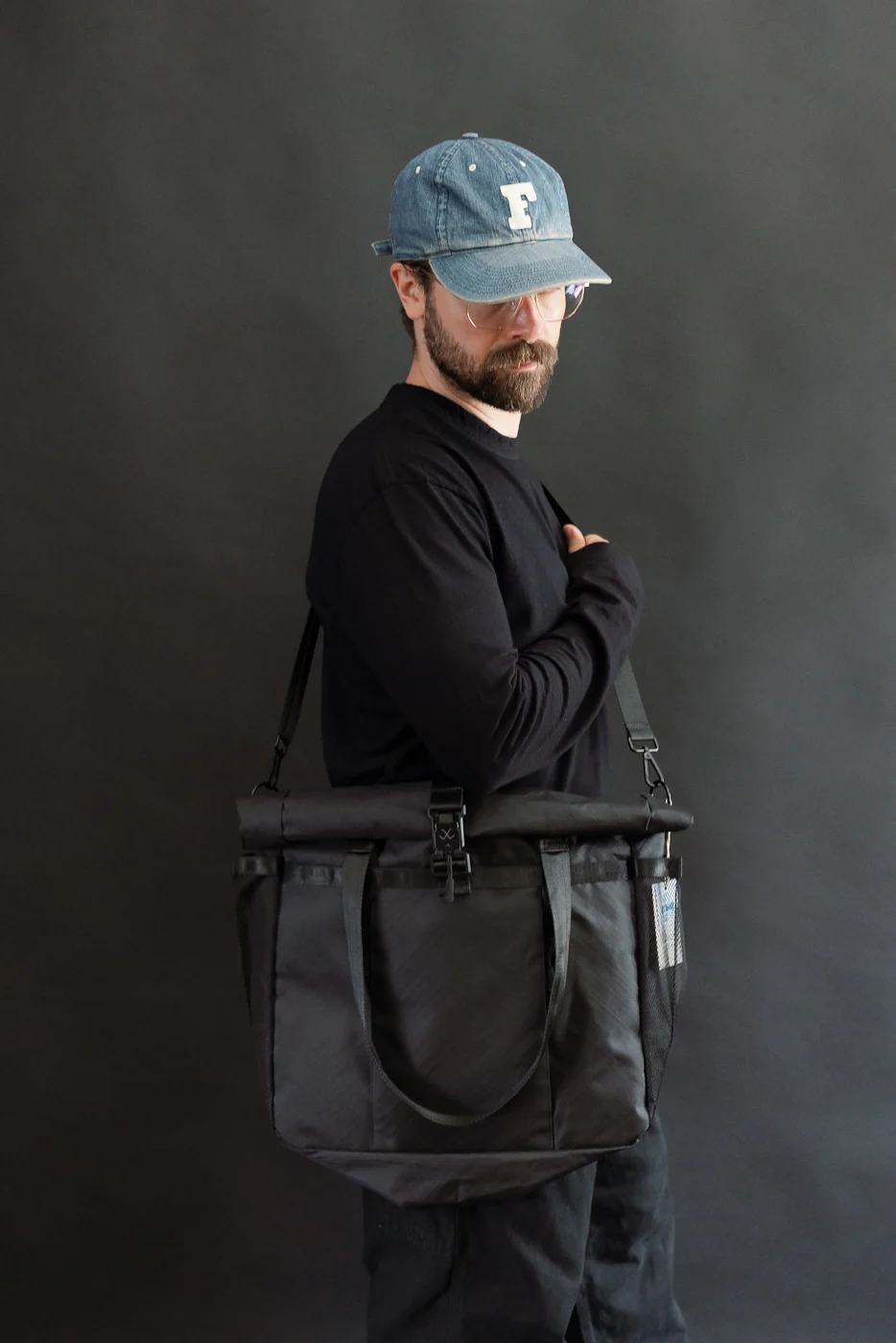 OGL-XTAC-TOTE-BLK - OGL XTAC Roll Top Tote Bag - Black - Image 21