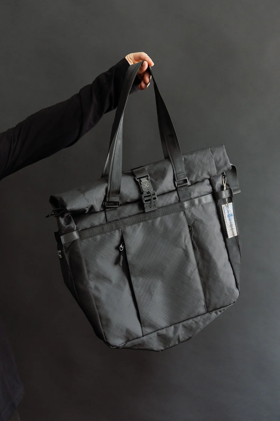 OGL-XTAC-TOTE-BLK - OGL XTAC Roll Top Tote Bag - Black - Image 23