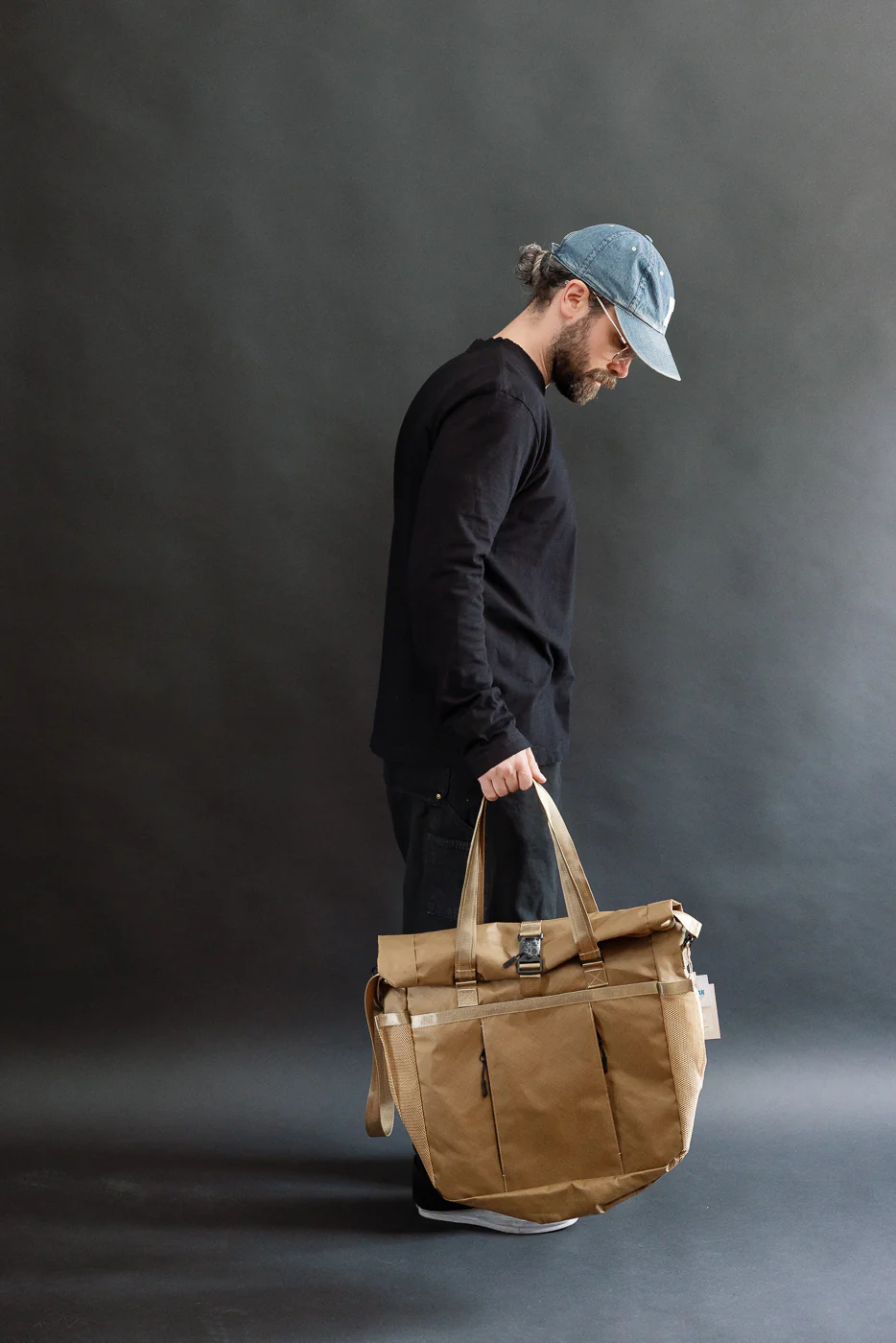 OGL-XTAC-TOTE-BRN - OGL XTAC Roll Top Tote Bag - Golden Brown - Image 16