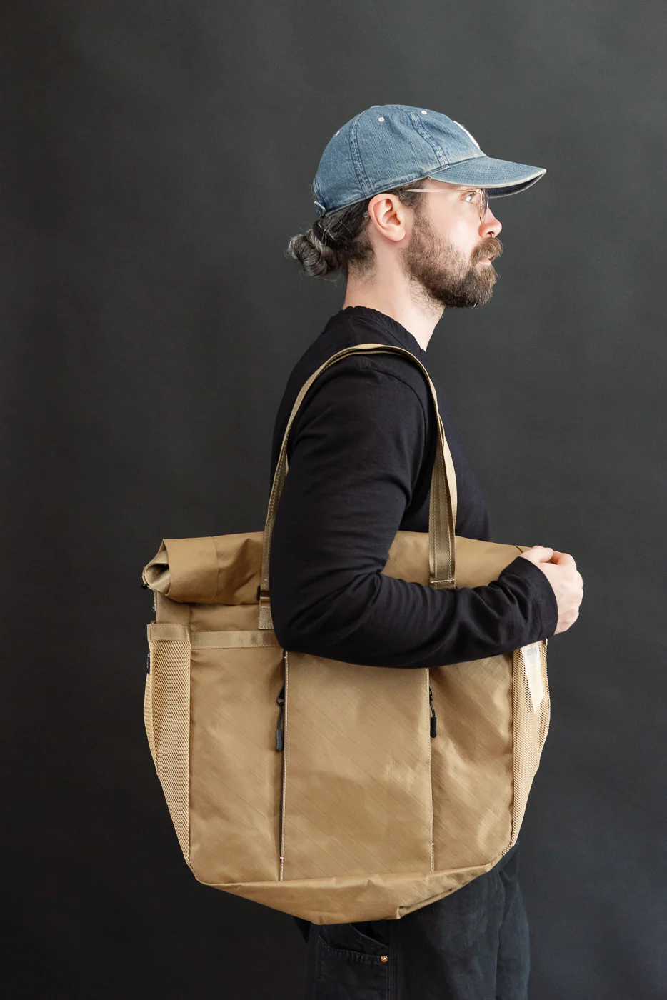 OGL-XTAC-TOTE-BRN - OGL XTAC Roll Top Tote Bag - Golden Brown - Image 17