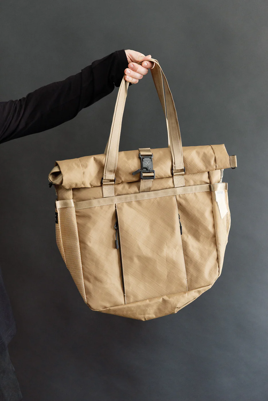 OGL-XTAC-TOTE-BRN - OGL XTAC Roll Top Tote Bag - Golden Brown - Image 19