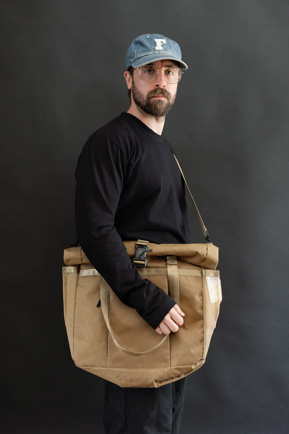 OGL-XTAC-TOTE-BRN - OGL XTAC Roll Top Tote Bag - Golden Brown - Image 25
