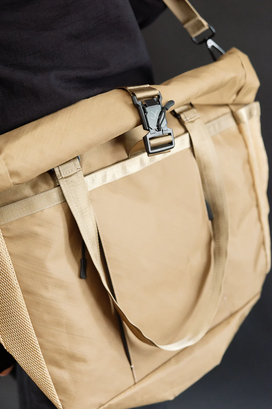 OGL-XTAC-TOTE-BRN - OGL XTAC Roll Top Tote Bag - Golden Brown - Image 26