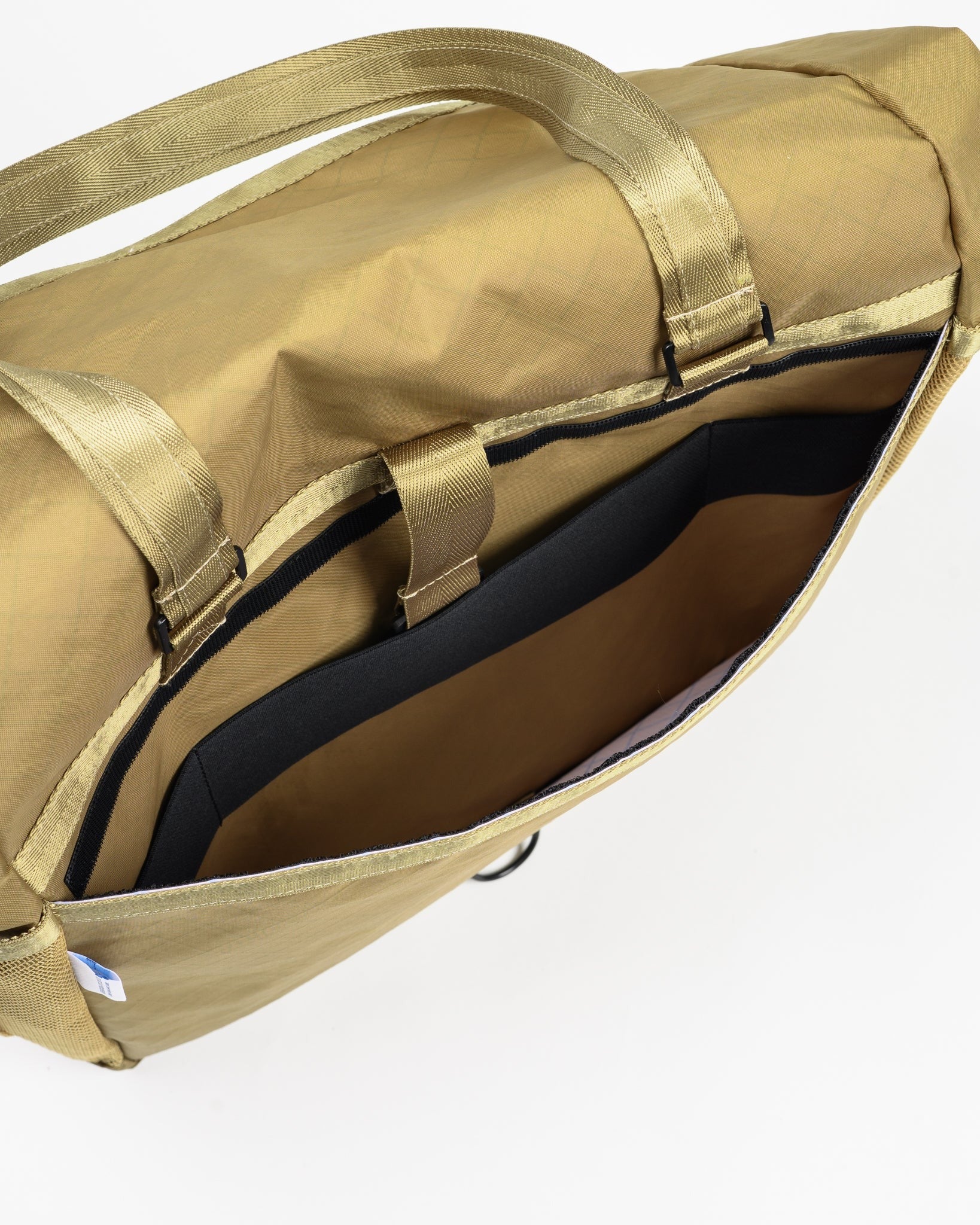 OGL-XTAC-TOTE-BRN - OGL XTAC Roll Top Tote Bag - Golden Brown - Image 3