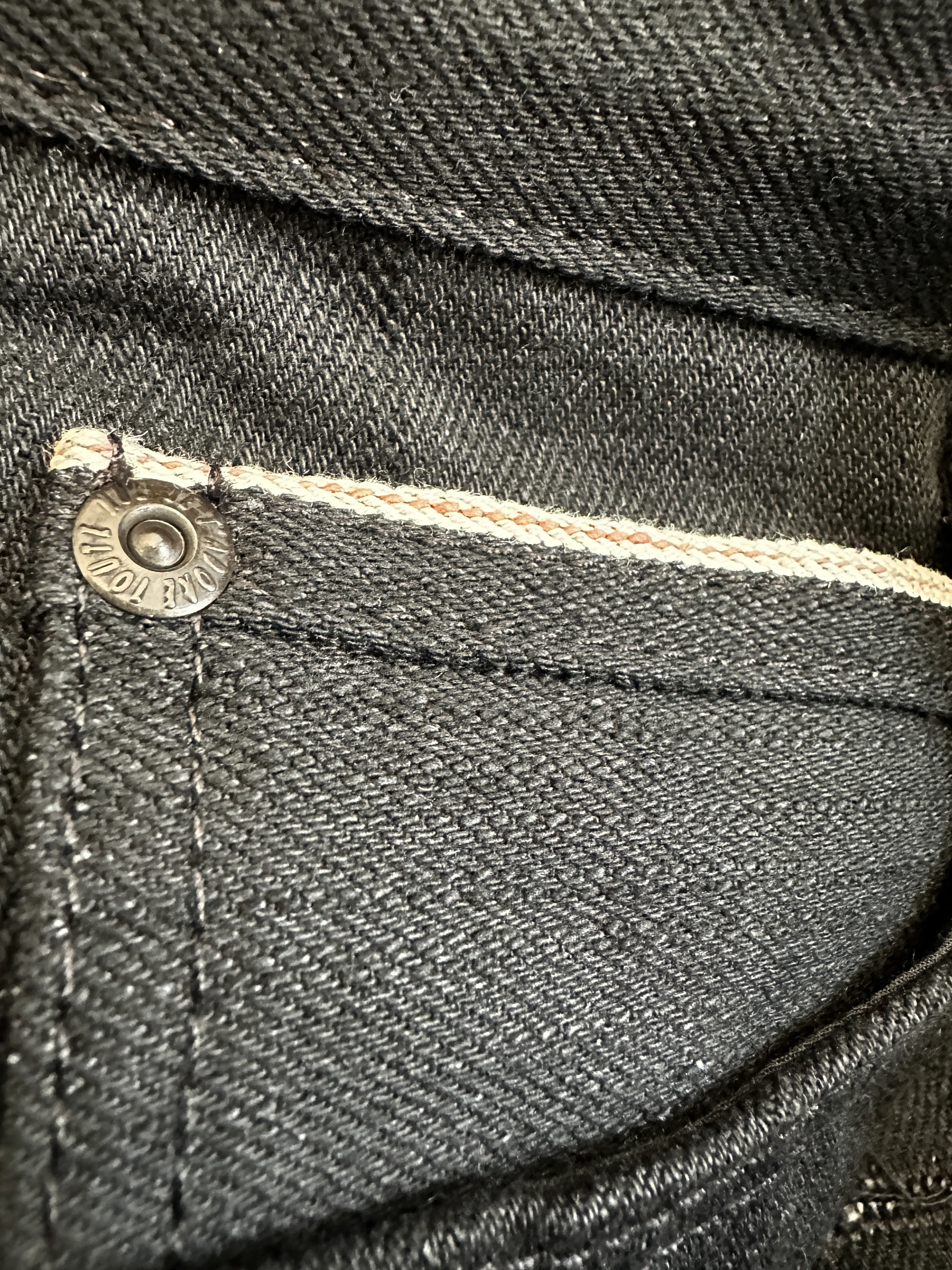Once Worn - 14.5oz Japan Heritage Black - Super Guy - 32 - Image 4