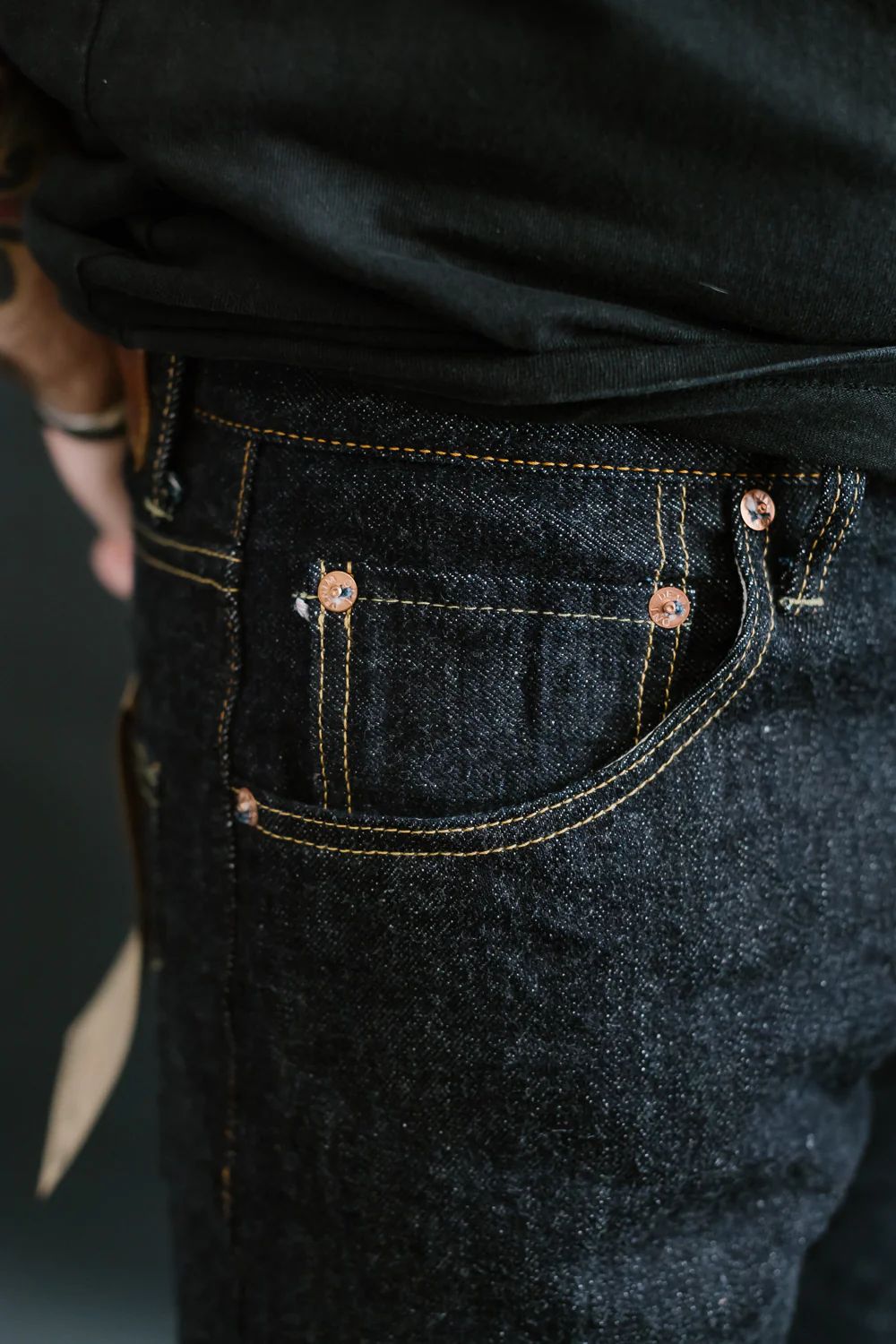 ONI-266 - 15oz "Low Tension" Selvedge Denim - Relax Straight Fit - Image 17