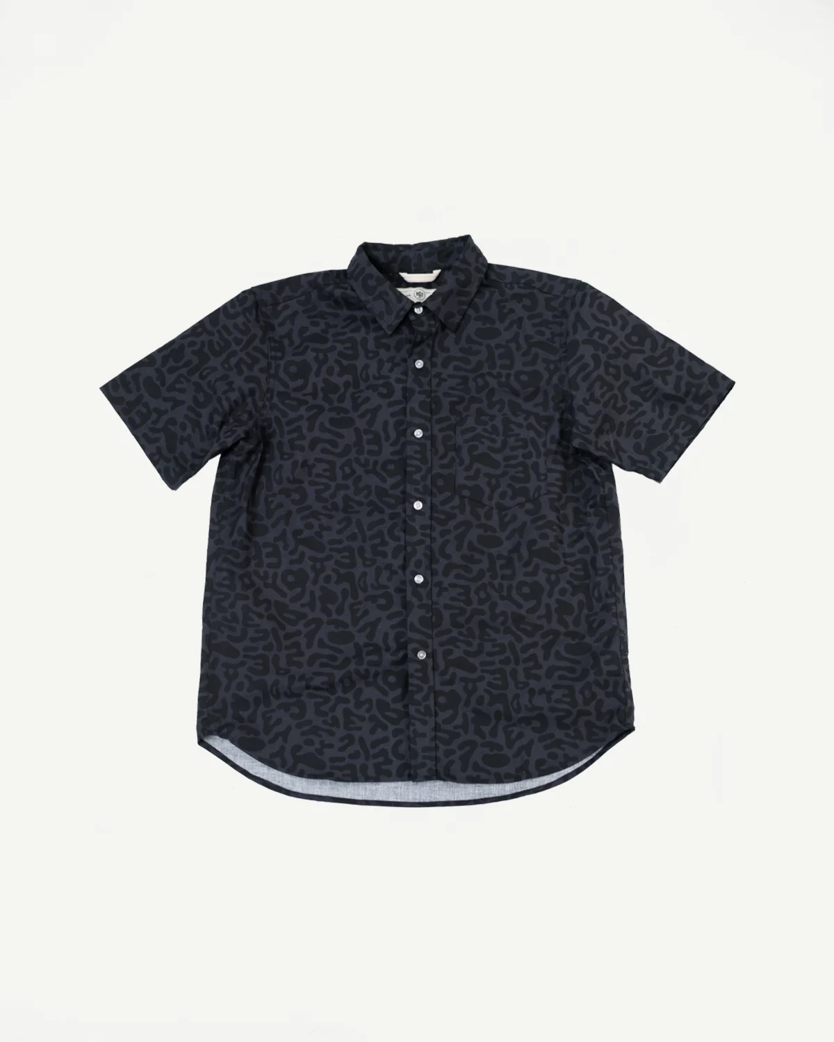 Oxford Shirt Alphabet Camo - Grey