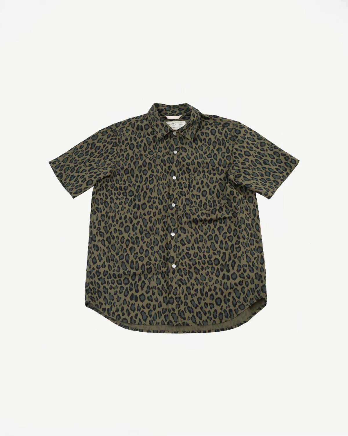 Oxford Shirt Cheetah Camo - Olive