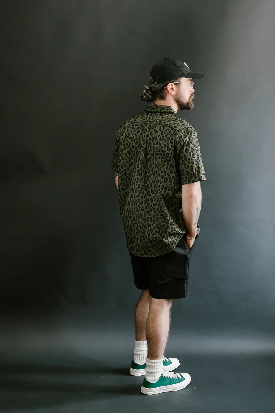 Oxford Shirt Cheetah Camo - Olive - Image 10