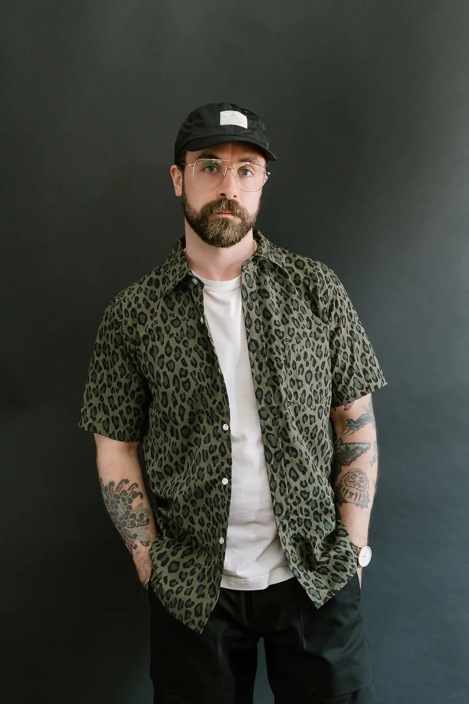 Oxford Shirt Cheetah Camo - Olive - Image 11