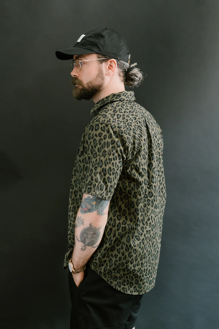 Oxford Shirt Cheetah Camo - Olive - Image 13