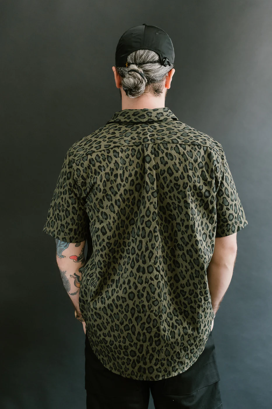 Oxford Shirt Cheetah Camo - Olive - Image 14