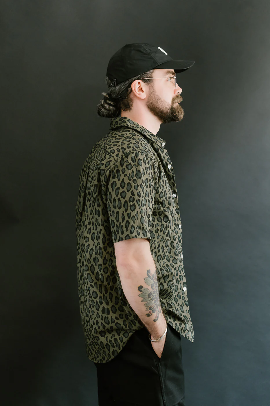 Oxford Shirt Cheetah Camo - Olive - Image 15