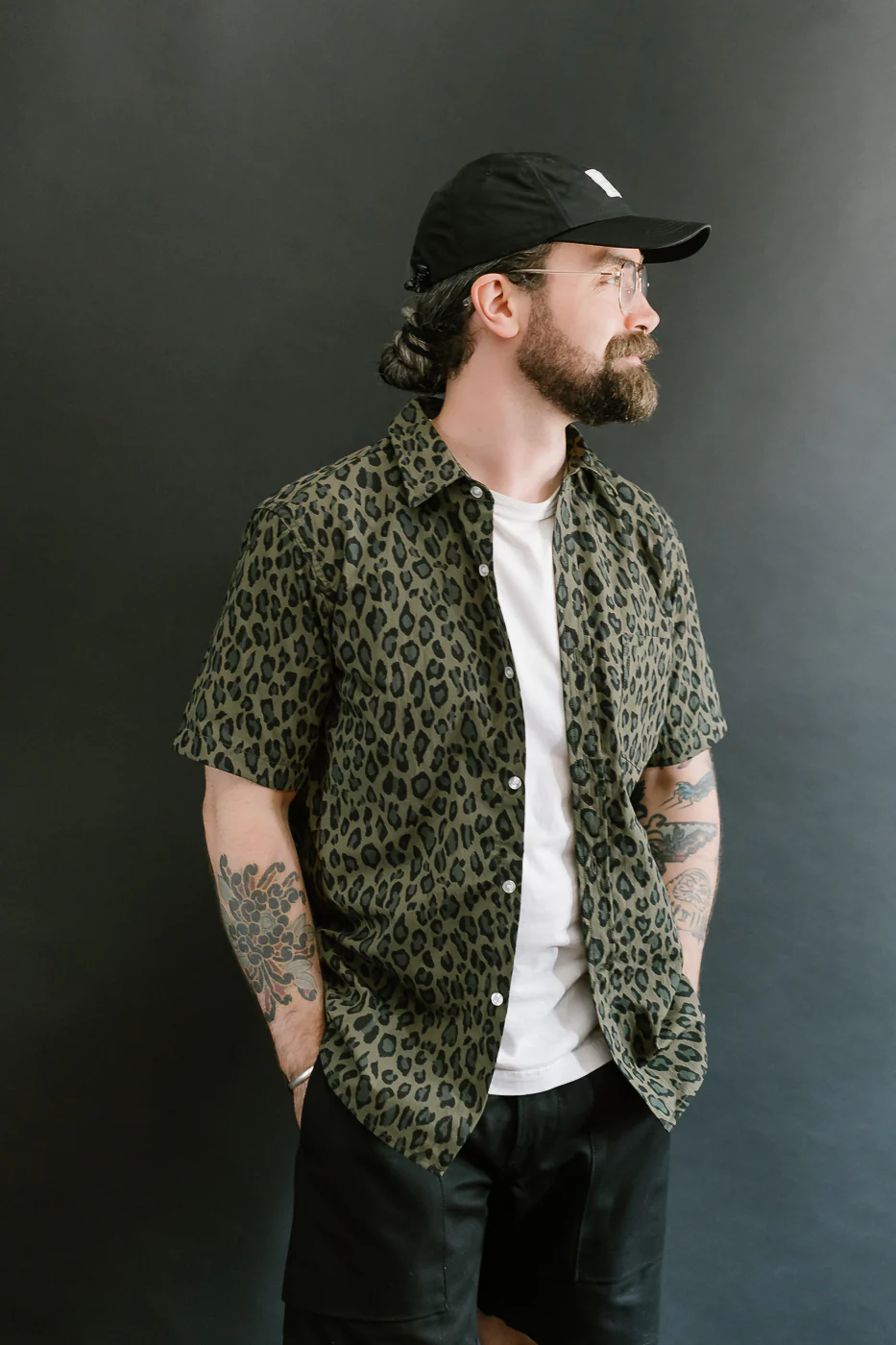 Oxford Shirt Cheetah Camo - Olive - Image 16